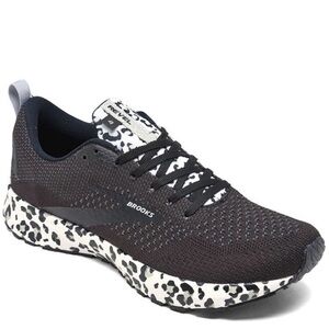 Brooks - Revel 4 Running Shoes in Black/White Leopard - Size 9.5